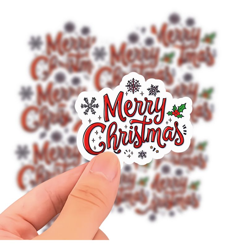 Naklejka &quot;Merry Christmas&quot; 100 szt.