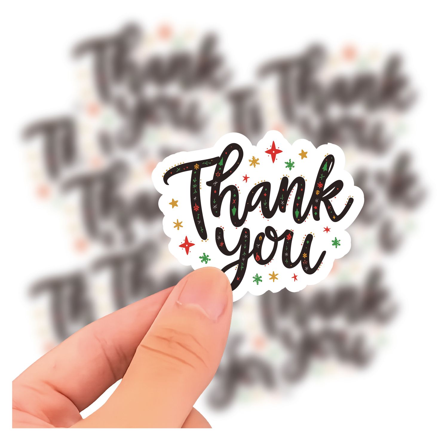 Naklejka &quot;Thank You&quot; 100 szt.