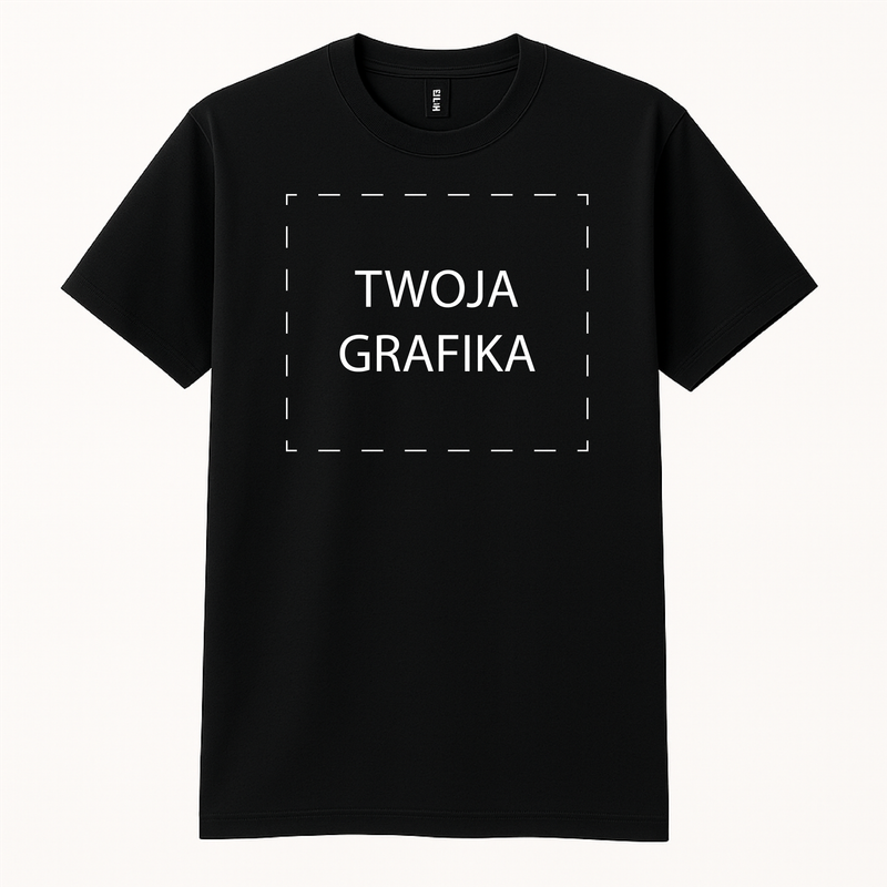 Koszulka personalizowana z własną grafiką – nadruk na przodzie