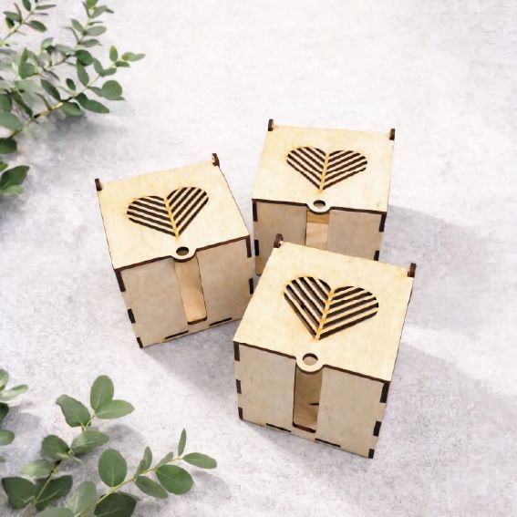 DREWNIANE PUDEŁKO NA KUBEK PREZENT PERSONALIZOWANY ŚLUB URODZINY