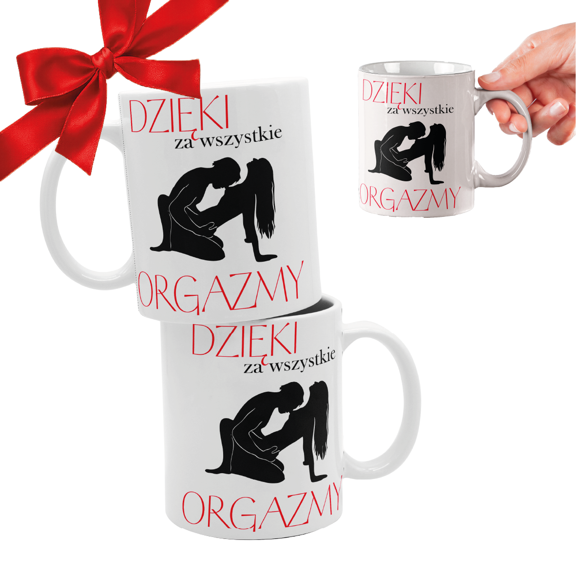 KUBEK NA PREZENT URODZINY Z NADRUKIEM ŚMIESZNY DLA NIEJ / NIEGO