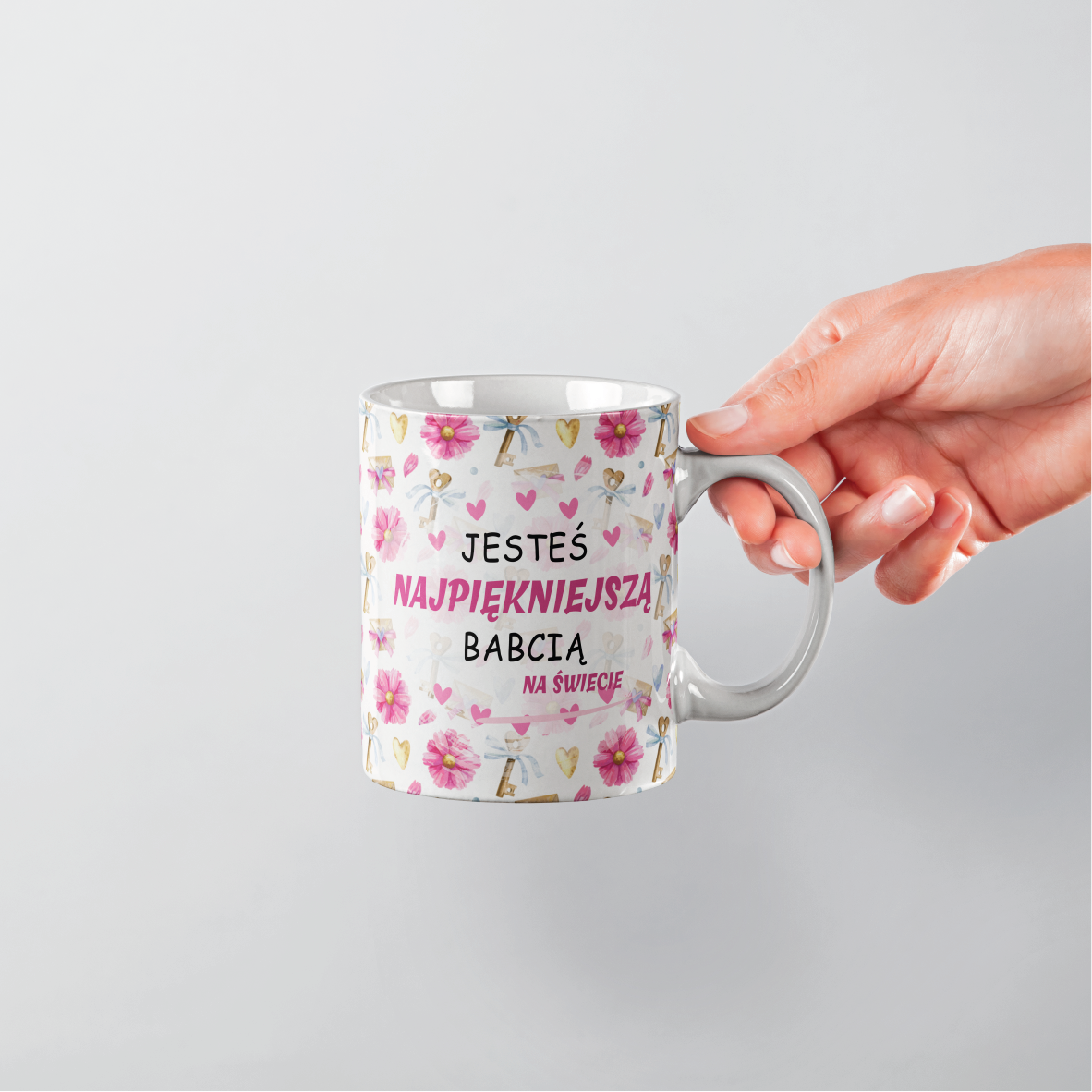 KUBEK NA DZIEŃ BABCI Z TWOIM WŁASNYM ZDJĘCIEM PREZENT SPERSONALIZOWANY