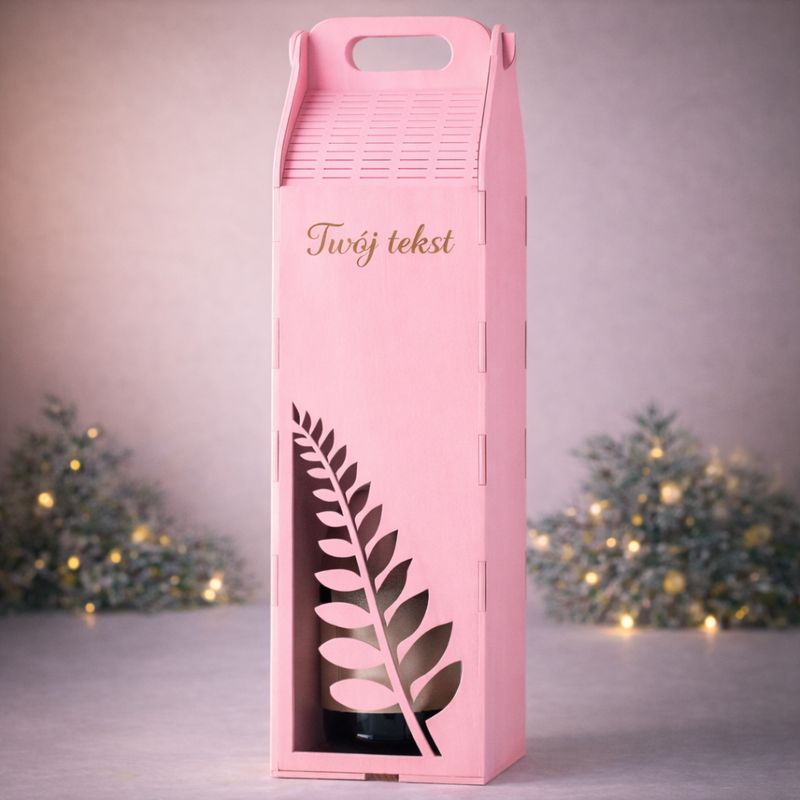 DREWNIANE PUDEŁKO PERSONALIZOWANE NA WINO PREZENT URODZINY PREZENTOWE