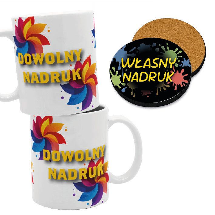 Zestaw personalizowany kubek i podkładka pod kubek