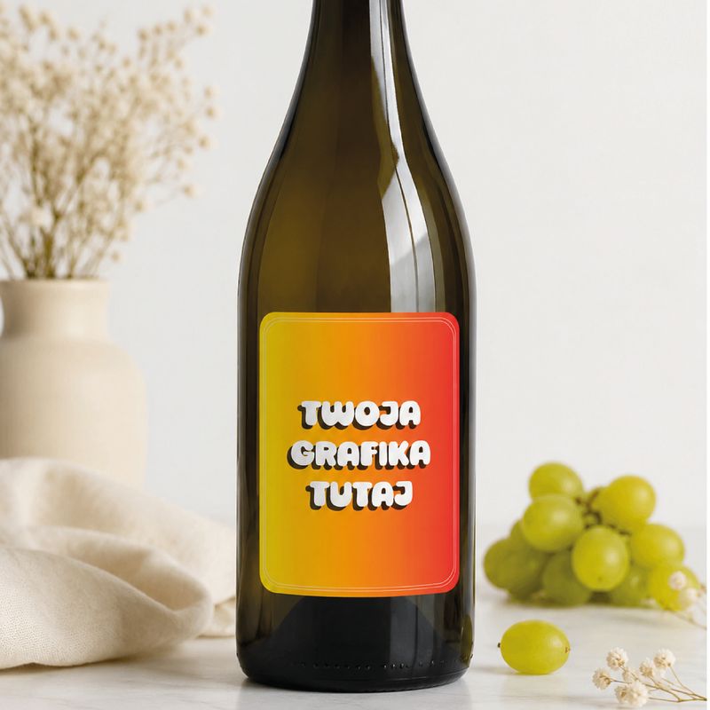 Etykiety personalizowane 7×5 cm – na butelki, napoje, wino 100 szt