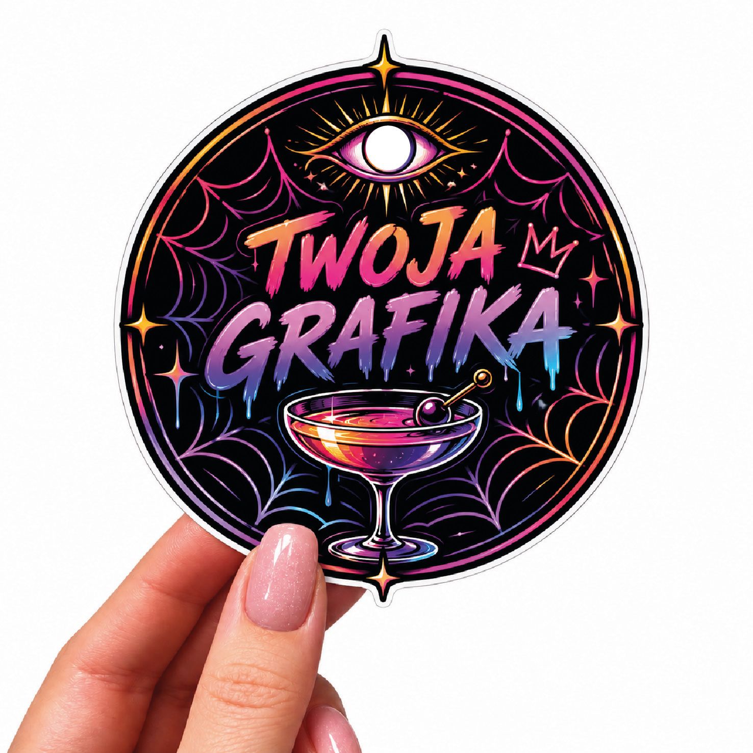 Personalizowane naklejki na drinki do klubu 27 szt