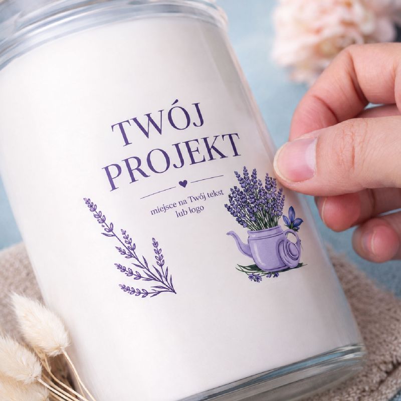 Personalizowane naklejki 100 szt. na przezroczystej folii – Twój Projekt