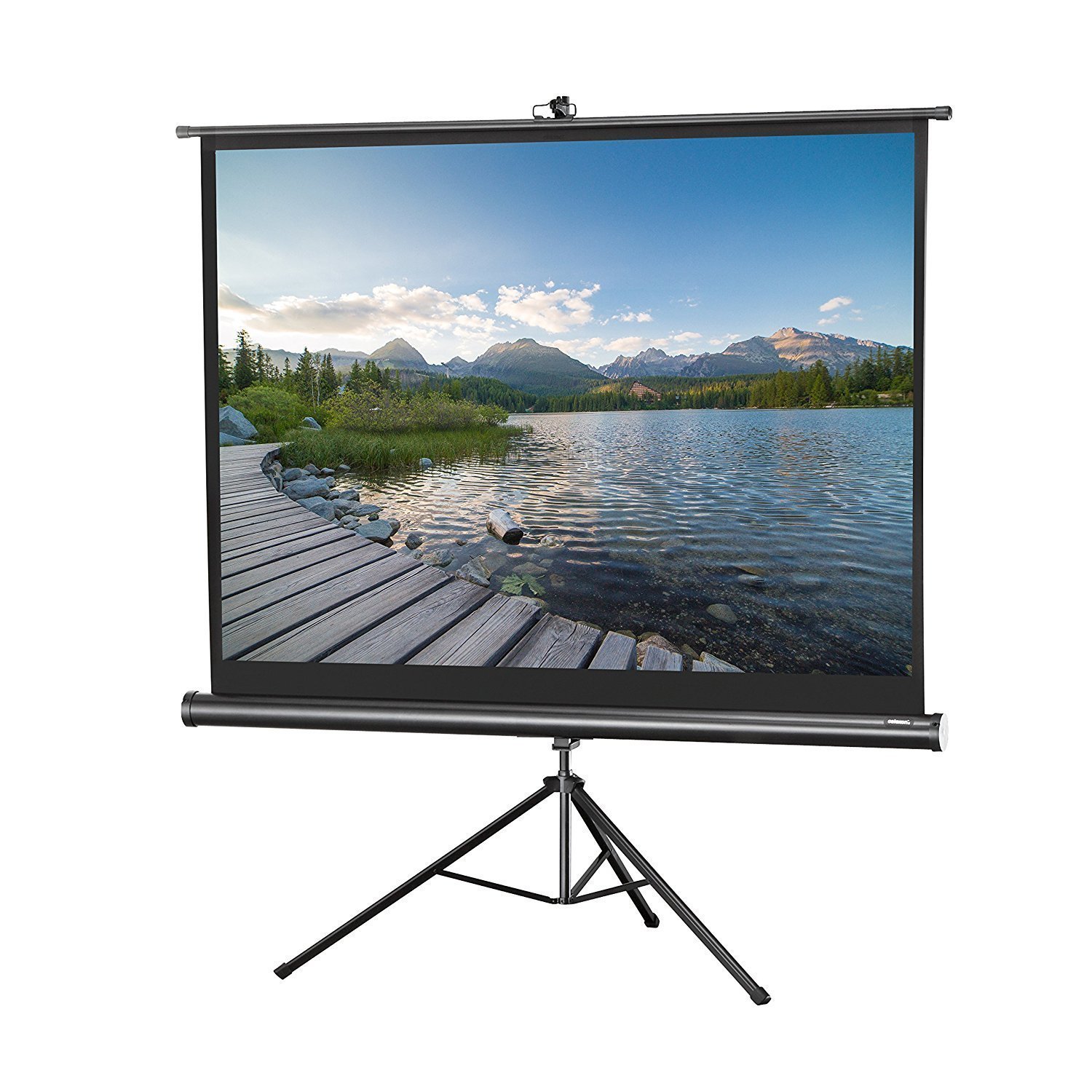120" Tripod Projector Screen (43) w/96 x 72 Inches Viewing Area