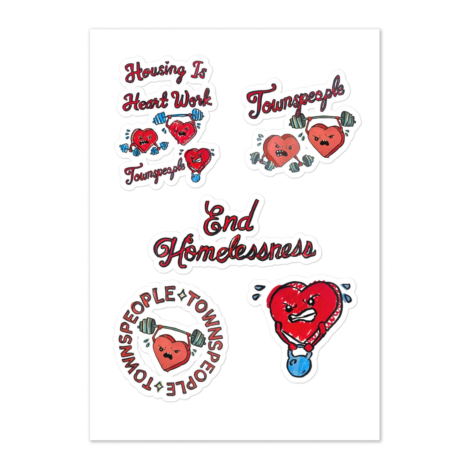 Housing is Heart Work Sticker Sheet