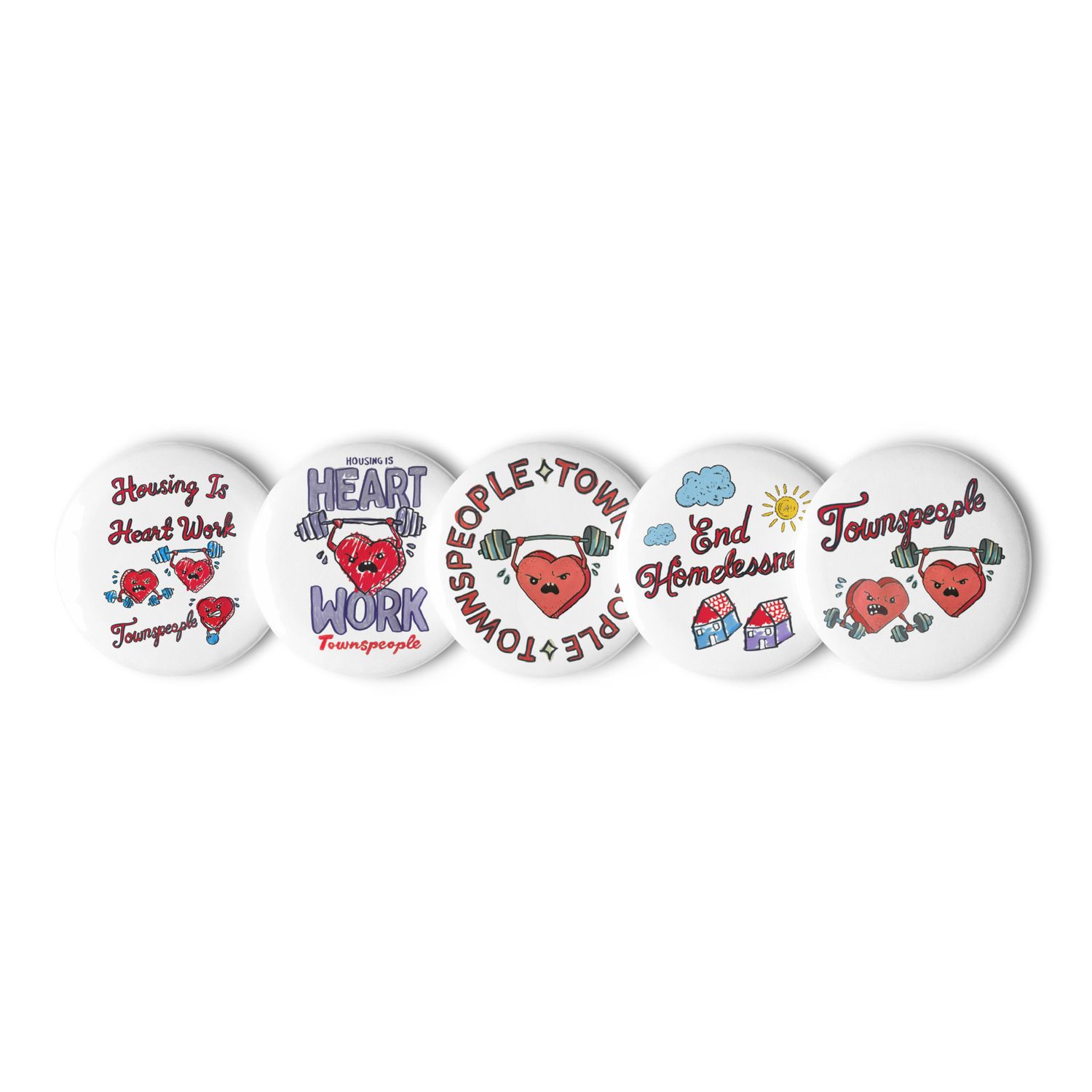 Townspeople Button Set