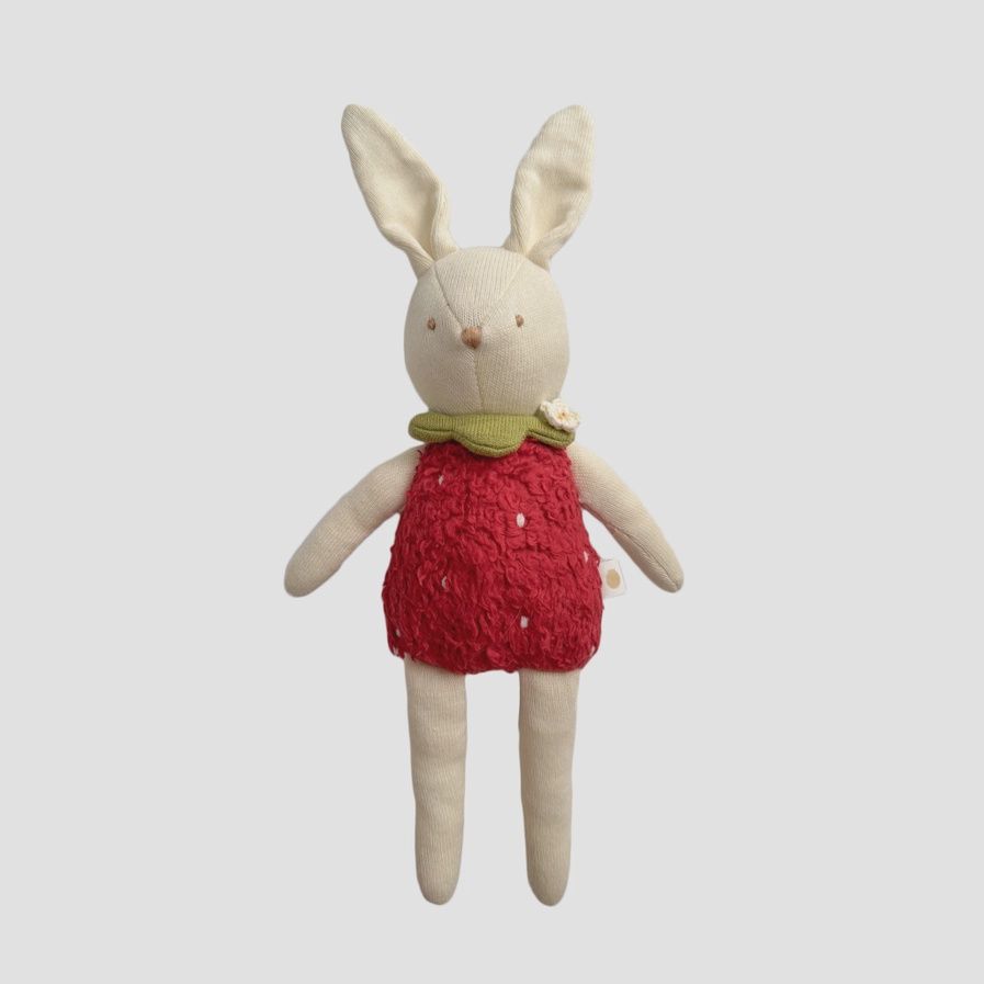 (Bailey) Bunny Strawberry Plush Stuffed Animal