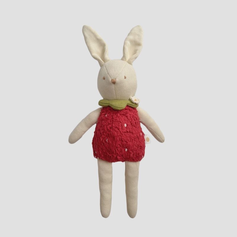 (Bailey) Bunny Strawberry Plush Stuffed Animal