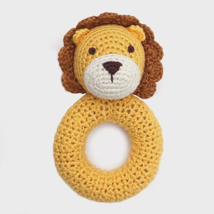 Ring Hand Crocheted Rattle