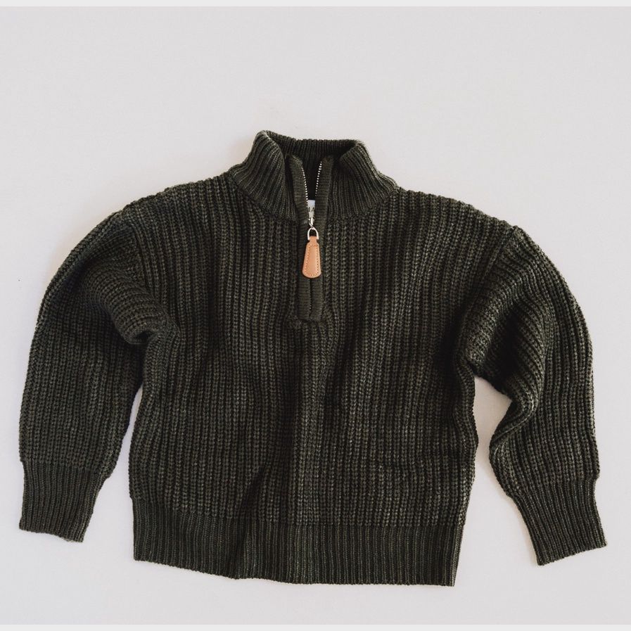 Dark green sweater