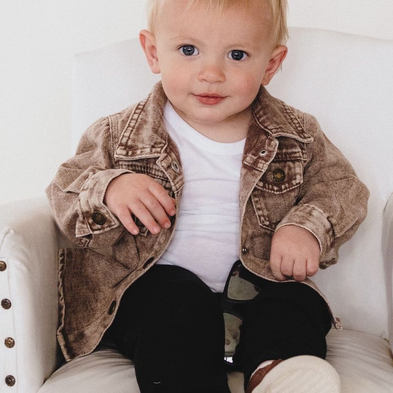 Brown Denim Jacket-Infant