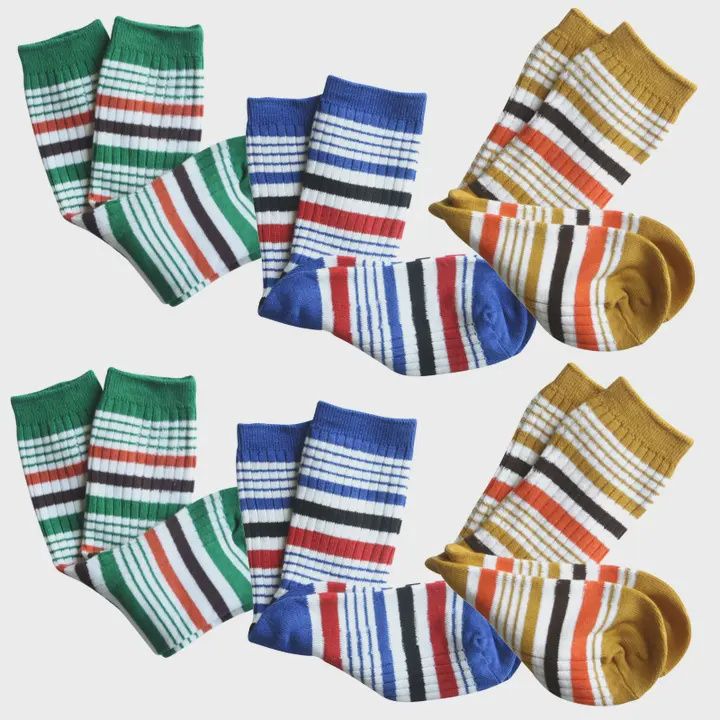 Stripe Knit Crew Sock Toddlers and Kids