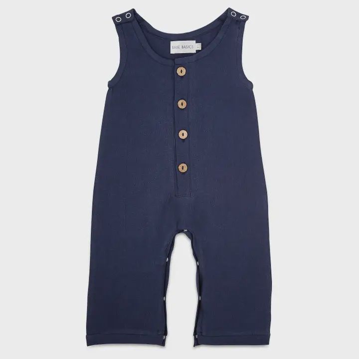 Navy Baby Romper (0-3M)