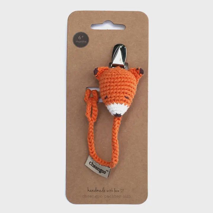 Pacifier Clip, Shape: Fox