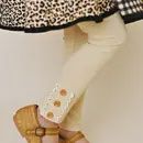 Girls Knit Leggings Yellow