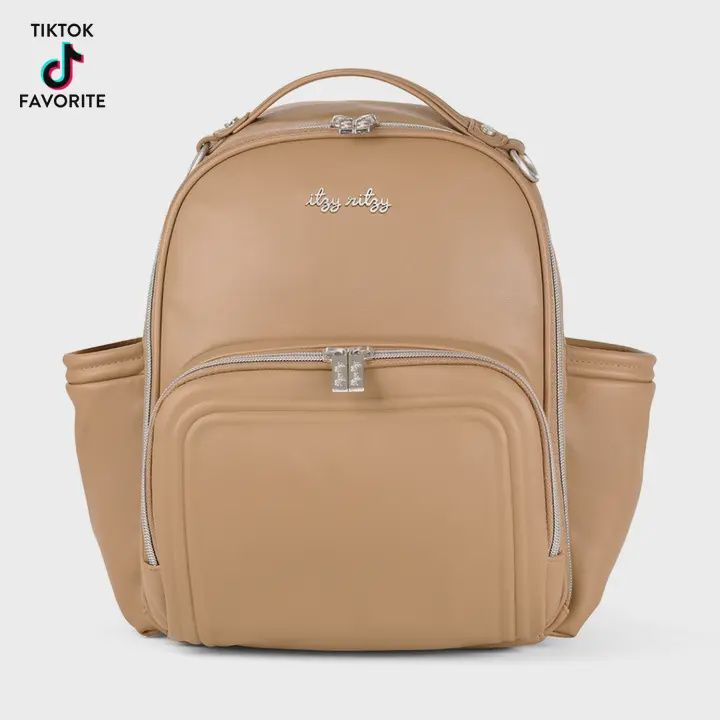Itzy Mini Plus Diaper Bag Backpack, Colour: Chai