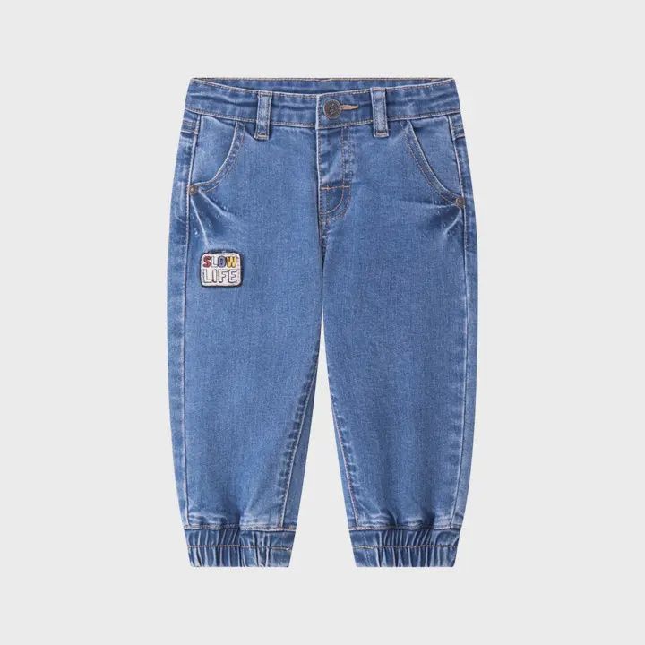 (Slow Life) Baby Denim Jeans Without Zipper
