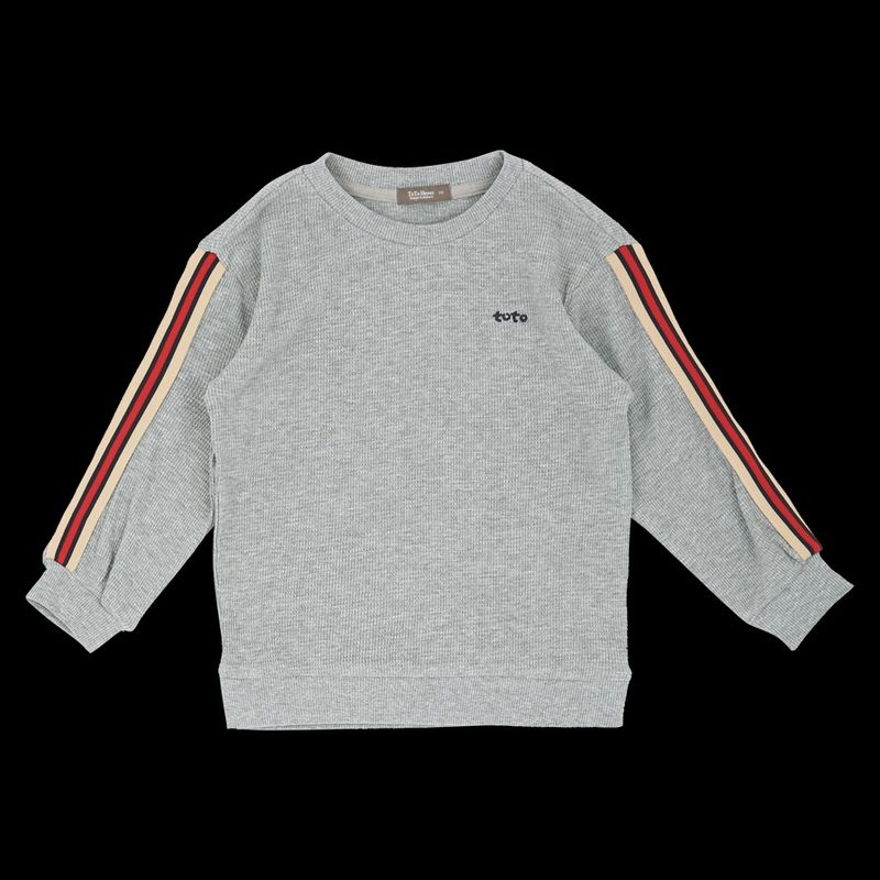 Crew Neck Sweatshirt with Stripes
