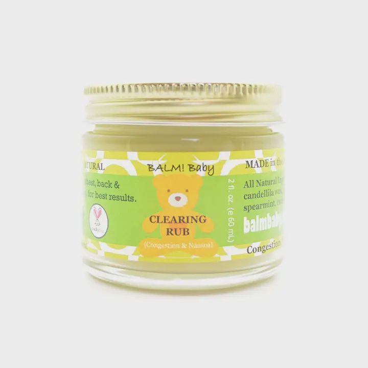 Clearing Rub Natural Chest Vapor Rub Eucalyptus