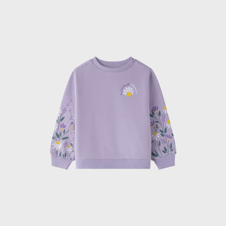 Girl&#39;s Long Sleeve Brushed Knit Sweatshirt JGI64723