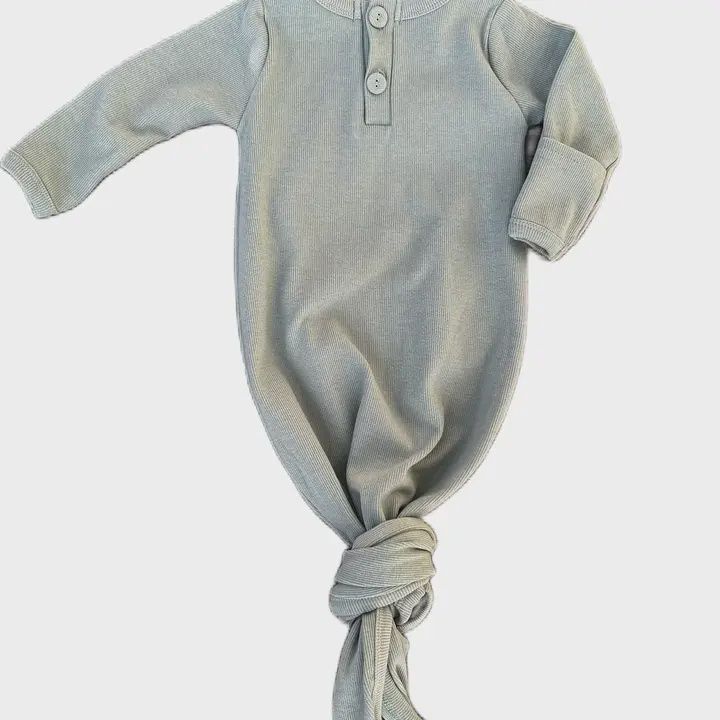 Organic Cotton Knotted Gown
