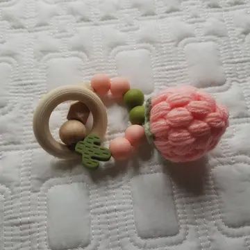 Hand Crochet Rattle Teething Toy