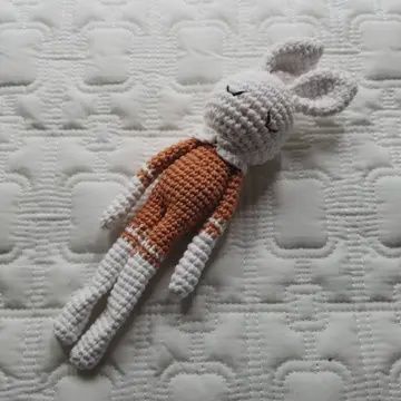 Knitted Bunny Rattle
