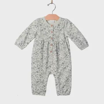 Henley Long Leg Romper, Size: 0-3M, Colour: Fall Deer