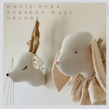 Handmade Deer and Bunny Nursery Wall Decor