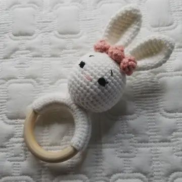 Hand Crochet  Baby Rattle