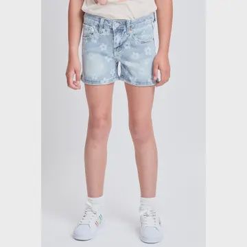 Girls Hem Shorts, Colour: Floral, Size: 7Y