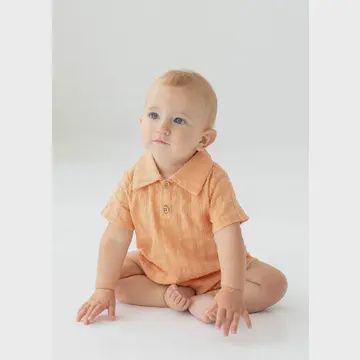 Clementine Baby Romper Orange