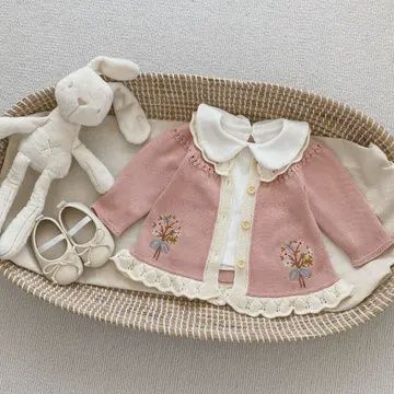 Embroidery Long-Sleeved Cardigan