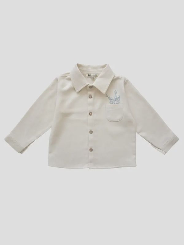Baby Kid (Embroidered Pocket Blue) Button Up Shirt