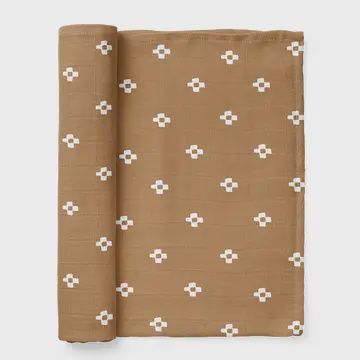 Muslin Swaddle Baby Blanket, Colour: Boho Square