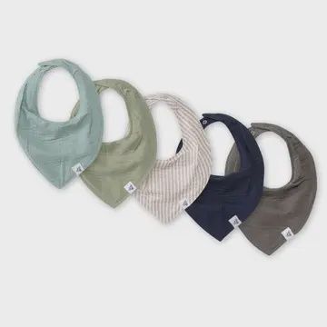 Organic Cotton Baby Bandana Bibs