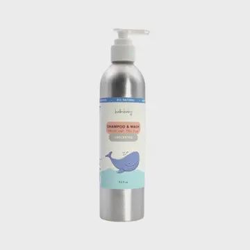 Balm Baby - Baby Wash &amp; Shampoo  Unscented  9 oz - Aluminum with pump