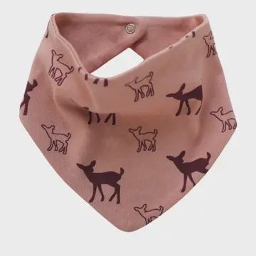 Bandana Bib, Colour: Berry Deer