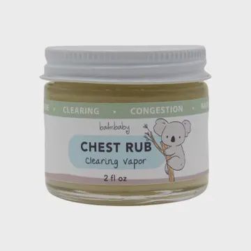 Clearing Rub Natural Chest Vapor Rub Eucalyptus