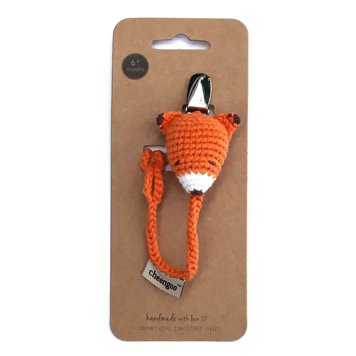 Pacifier Clip, Shape: Fox