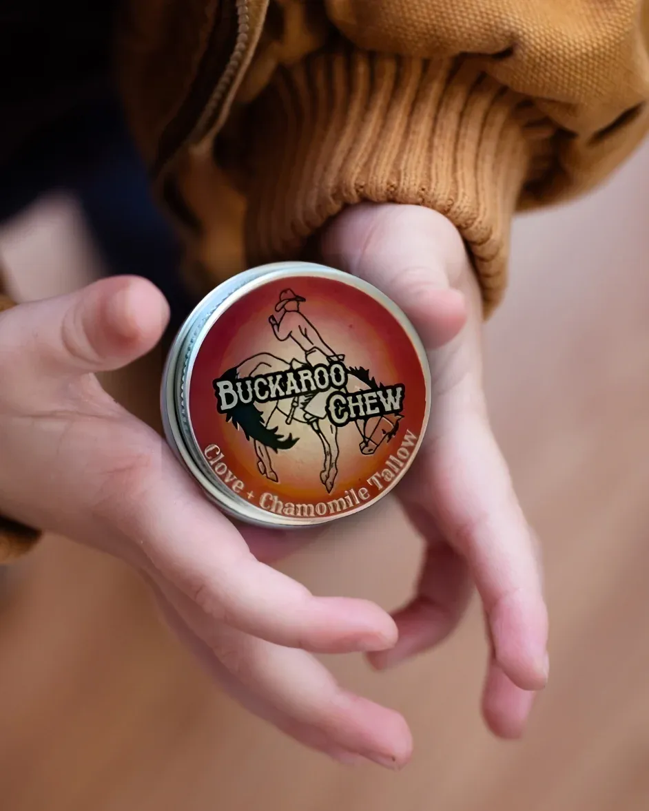 Buckaroo Chew (Clove &amp; Chamomile) Tallow Tin