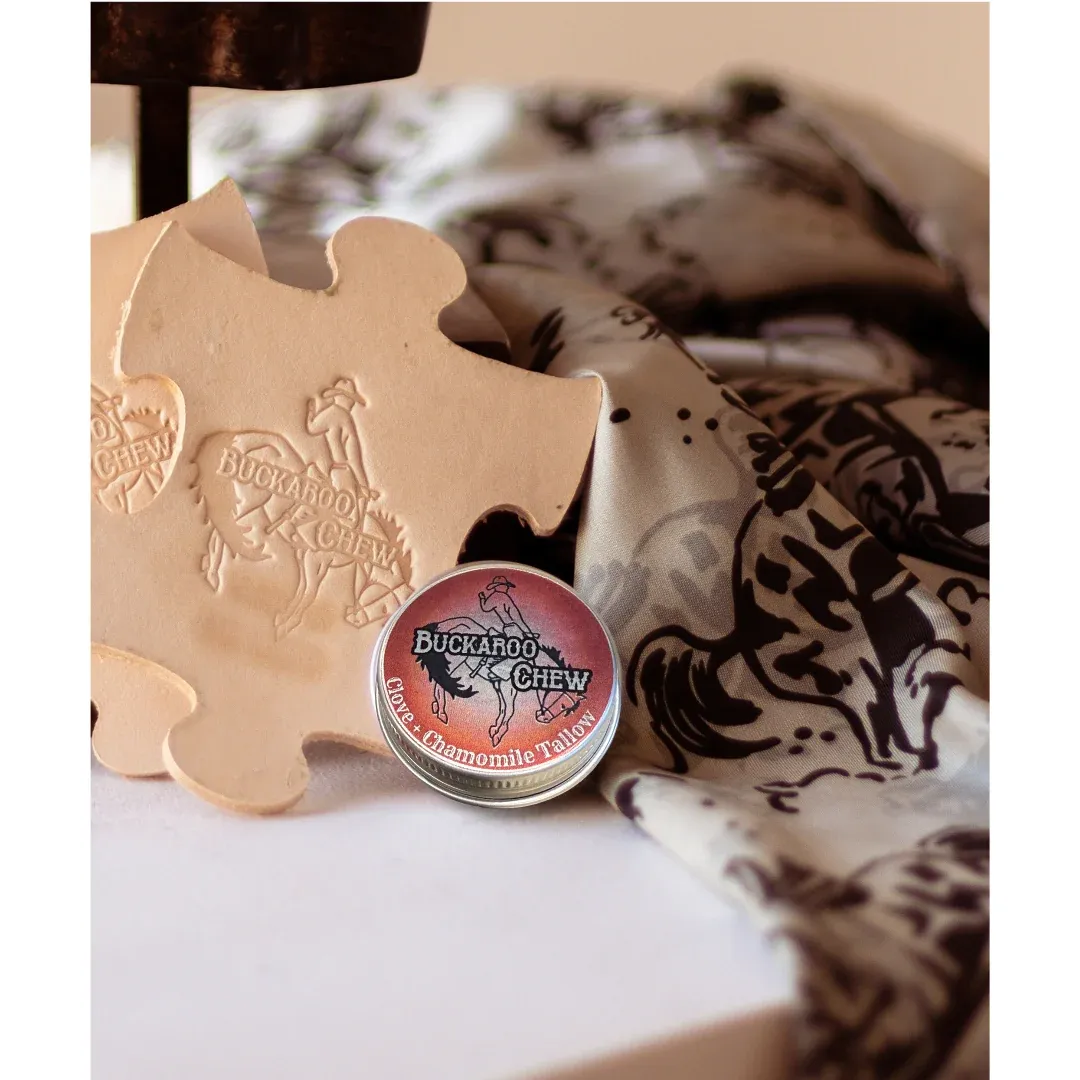 Buckaroo Chew (Clove &amp; Chamomile) Tallow Tin