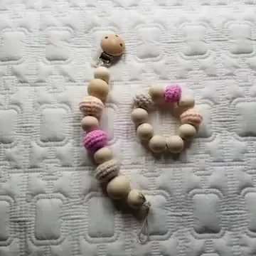 Pacifier Clip &amp; Teether ring