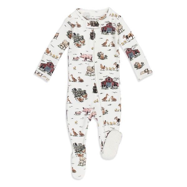 2 Way zipper footie L'oved baby