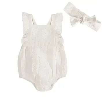 Baby Romper + Headband (Organic)