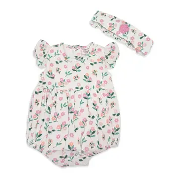Baby Romper + Headband (Organic)